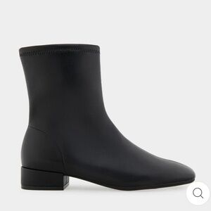 Nina Sleek Black Ankle Booties